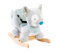 Nattou Rocking Animal for Children, Tiloo The Wolf, 10-36 Months, 63 x 33 x 46 cm, Grey, 498142
