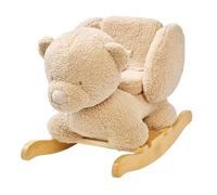 Nattou Rocking Toy, Teddy Bear “TEDDY” in Soft Brown, 59 cm - Plush Ride-On Rocker for Infants and Toddlers