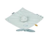 Nattou Romeo Crocodile Romeo Polyester Comforter Blanket 27 x 27 cm Approximately 10.5 x 10.5 Inches Light Blue