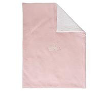 Nattou Small Cotton and Polyester Blanket Rabbit Pomme Approx 100 x 75 cm Alice and Fries Pink White