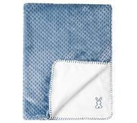 Nattou Supersoft Lapidou Rabbit Comfort Blanket, 75 x 100 cm, Lapidou, Blue/White
