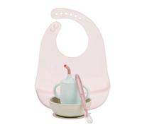 Nattou Tableware SILICON Set, 19.3 cm, Pink