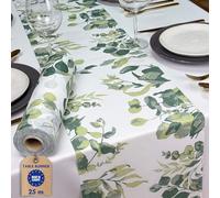 Natuarte Eucalyptus Table Runner, Non Woven Fabric 25M x 30CM, Wedding & Baptism Decoration