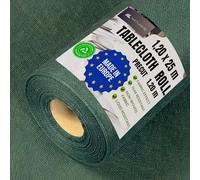 NATUARTE Tablecloth Roll Dark Green 1.20 m x 25 m, disposable banquet roll, Fabric Like Look and Feel, Tablecloth for Parties Celebrations Birthdays Non Woven Fabric, Dark Green Color 1.20x25m