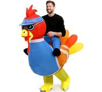 NatuBeau Inflatable Turkey Costume Adult, Halloween Thanksgiving Blow Up Turkey Costume for Adults Men Women Party Festival Cosplay