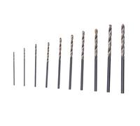 Natudeco 10pcs HSS Drill Bit Set Mini Twist Drilling High Speed Steel Carving Hole Punching for Walnut Beeswax Wood 0.8 to 3.0mm
