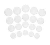 Natudeco 20Pcs Watch Face Glass Mineral Watch Lens Replacement Mineral Glass Lens Laboratory Cup Glass Lid for Watchmaker Repair