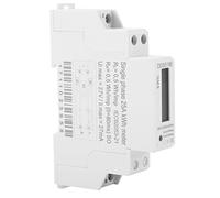 Natudeco 220V DDS5188 Din Rail Electric Meter Single Phase Electricity Usage Monitor Electronic KWh Meter with LCD Digital Display Electricity Power Energy Meter for Kilowatt Hour Kwh Meter