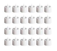 Natudeco 24pcs Flameless Tea Lights Candles Warm White Light Fake Tealight Battery Operated LED Candle Simulation Decorative Tealight for Room Wedding Decor Home
