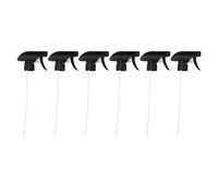 Natudeco 6Pcs Spray Bottle Replacement Nozzle Reusable Black Trigger Sprayer with Mist Spray Stream Sprayer for Standard 28/400 Neck Bottles