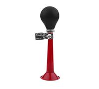 Natudeco Bicycle Hooter Kids Bike Horn Retro Clown Horn Vintage Metal Twist Loudspeaker Siren Trumpet for Mountain & Road Bikes, Golf Cart, Walker (Red)