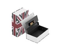 Natudeco Book Box Hidden Dictionary Secret Safe Box Diversion Storage Box Portable Passport Cash Case with Combination Lock for Jewelry Money