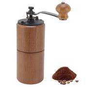 Natudeco Coffee Grinders Hand-Operated Wooden Coffee Bean Mill Multifunctional Adjustable Coarseness for Home Restaurant Camping Trip Coffee Gadget
