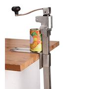 Natudeco Commercial Can Opener Manual Benchtop Can Opener Heavy Duty Adjustable Tin Open Tool with Screw in Base for Kitchen Canteen Catering Restaurants Bars Hotels