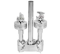 Natudeco Drum Stand 2 Way Drum Holder Heavy Duty Percussion Instrument Accessory Zinc Alloy Adjustabled for Drums Cymbals Musical Parts