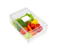 Natudeco Fridge Containers Pantry Storage Bin Refrigerator Storage Drawer Refriger Fruit Cheese Food Organization Container Bin Pull Out Design Cabinet for Pantry Kitchen Freezer(S)