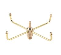 Natudeco G1/2 Female Thread G3/4 Male Thread Rotating Fountain Nozzles Fountain Sprinkler 4 Arm Rotate Water Fountain Nozzle Spray Head Sprinkler for Garden Pond