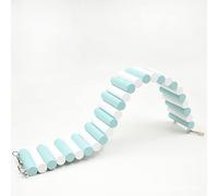 Natudeco Hamster Climbing Ladder Bendable Hamster Bridge Toy Pine Wood Hamster Arch Bridge for Guinea Pig Rat Chinchilla Mice Other Small Animals (6x50cm)