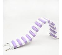 Natudeco Hamster Climbing Ladder Bendable Hamster Bridge Toy Pine Wood Hamster Arch Bridge for Guinea Pig Rat Chinchilla Mice Other Small Animals (6x50cm)