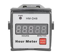Natudeco Hour Meter Elapsed Time Meter Equipped with Digital Display Easy Reading Timer Hourmeter for Motor Equipment AC 220V