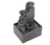 Natudeco Indoor Tabletop Fountain Desktop USB Rockery Water Fountain Decorations Indoor Waterfall with Rock Relaxation Fountain Ornament Crafts for Office Home