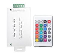 Natudeco LED Lights Controller 24A IR Remote Controller DC 12-24V 24 Key RF Strip Controller for Dimmable