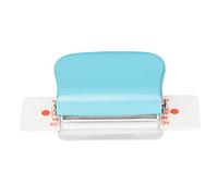 Natudeco Manual Binding Mini Metal 6 Hole Binding Letter Size A4 A5 B5 Book Cinch Binding Machine for Home Office (Light Blue)