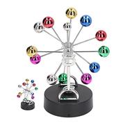 Natudeco Perpetual Motion Machine Ferris Wheel Balance Desk Toy Electronic Perpetual Motion Desk Toy Home Decoration USB Battery Dual Use Ferris Wheel Balance Toy Tabletop Decorative Ornaments
