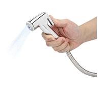 Natudeco Portable G1/2in Bidet Sprayer Set Stainless Steel Douche Shower Spray Handheld Toilet Cleaner Shower Head with Bracket for Toilet Cleaning Pet Bath Cloth Washing