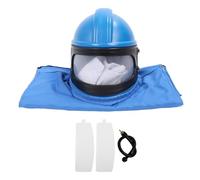 Natudeco Sandblasting Helmet Sand Blasting Hood Mask Sand Blasting Hood Cap Hood Air Feed Sandblast Helmet Polishing Painting Dusting Grinding
