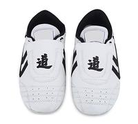 Natudeco Taekwondo Sport Shoes Breathable Martial Arts Shoes Rubber Sole Lightweight Boxing Kung fu TaiChi Footwear for Children Teenager (36(23.5cm))