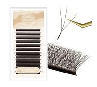 Natuhana Eyelash Extensions W Shaped Clover Easy Fan Premade Volume Lash Extensions 3D 4D 5D 6D 7D 8D 0.07mm C/D/L/LU Curl 8-15mm Mixed Automatic Blooming Lashes
