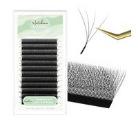 NATUHANA Eyelash Extensions W Shaped Clover Easy Fan Premade Volume Lash Extensions 3D 4D 5D 6D 7D 8D 0.07mm C/D/L/LU Curl 8-15mm Mixed Automatic Blooming Lashes