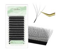 Natuhana Eyelash Extensions W Shaped Clover Easy Fan Premade Volume Lash Extensions 3D 4D 5D 6D 7D 8D 0.07mm C/D/L/LU Curl 8-15mm Mixed Automatic Blooming Lashes