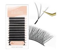 Natuhana Eyelash Extensions W Shaped Clover Easy Fan Premade Volume Lash Extensions 3D 4D 5D 6D 7D 8D 0.07mm C/D/L/LU Curl 8-15mm Mixed Automatic Blooming Lashes