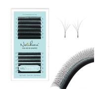 Natuhana Flying Eyelash Extensions W Shaped Clover Easy Fan Premade Volume Lash Extensions 3D 4D 5D 0.07mm C/D Curl 8-15mm Mixed Automatic Blooming Lashes