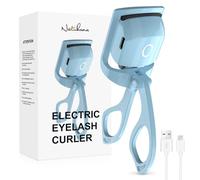 Natuhana Heated Eyelash Curler with USB,Fast Heat up & 24H Long-Lasting,Rechargeable Electric Lash Curlers,Temperature Control,Safe Anti-Burn Natural Curling Eye Lashes
