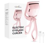 Natuhana Heated Eyelash Curler with USB,Fast Heat up & 24H Long-Lasting,Rechargeable Electric Lash Curlers,Temperature Control,Safe Anti-Burn Natural Curling Eye Lashes