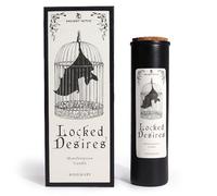 NATUKEY Purifying Candles - Rosemary Scented - Black - 20cm x 5.5cm - 50hr Burn - Ritual & Meditation - Gothic Style - 1pc