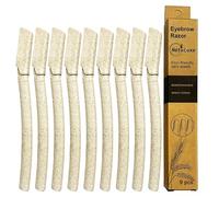 Natuluxe Dermaplaning Blades for Face 9Pcs Face Razors For Women And Men, WheatStraw Eyebrow Razor, Peach Fuzz Remover, Facial Razors for Women, Biodegradable Dermaplaning Tool