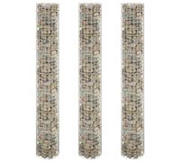 Natulvd 3 Set Pillar Gabion Basket, Ø30x200 cm Gabion Wall for Retaining Stone, Wall Raised Bed Planter Wire Fencing, Galvanized Steel, for Outdoor Garden Backyard