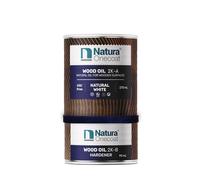Natura Onecoat 2 Component Wood Oil, 360 mL, Natural White, Easy to Apply, Very Low Odor, Linseed Oil, Interior Furniture & Flooring, Dries Fast, VOC/Solvent Free, Hardwax Oil
