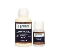 Natura Onecoat Wood Stain Oil - 8 m² - 140 ml, Natural White - Wood Finish for Interior Furniture & Floor - Linseed Wood Oil - Fast-Drying - Environmentally Friendly - Extra Durable Hard Wax Oil