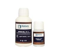Natura Onecoat Wood Stain Oil - 8 m² - 140 ml, Soft White - Wood Finish for Interior Furniture & Floor - Linseed Wood Oil - Fast-Drying - Environmentally Friendly - Extra Durable Hard Wax Oil