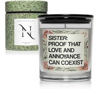 Natura Rose & Sandalwood Soy Wax Candle Gift Set - Women's Scented Candle Gifts for Her Sister Birthday