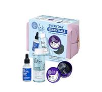 Natura Siberica Lab by NS Biome Everyday Essentials Face Care Trio with Hydration Micellar Water, Super Tonic Eye Patch & Balance Face Serum PLUS Toiletry Bag, 50ml/60pc/30ml