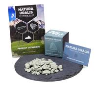 Natura Uralis Cambrian Blue Clay | 100g of Natural Blue Clay, Blue-Grey to Pastel Blue - Amazing Crunch, Satisfying Earthy, Velvety and Firm Texture, ASMR Sensation