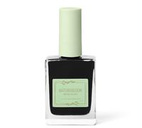 NATURABLOOM Breathable Nail Polish, Dark Coal, Black Non Toxic Nail Varnish | 21-free, Strengthening, Non-Toxic, Long-lasting, Quick-drying, 66% Biosourced, Vegan, Water Permeable, Halal Friendly