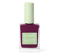 NATURABLOOM Breathable Nail Polish - Dark Fuchsia, 21 Free, Non-Toxic Water Permeable Burgundy Nail Varnish, Quick Dry, No Chip, Natural, Long Lasting Purple Nail Polish, Strengthen & Nourish Nails