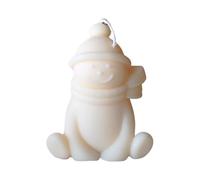 NaturaCandles - 100% Handmade Scented Candle in The Shape of a Snowman. Perfect to Decorate and give as a Gift. Natural Scent Without Being overpowering. Ideal for Christmas. (Fresh White)
